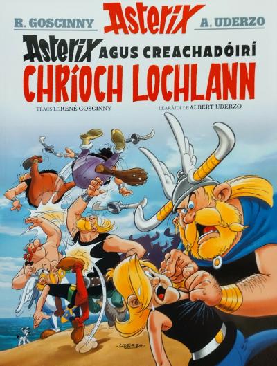 Book Cover - Asterix agus Creachadóirí Chríoch Lochlann