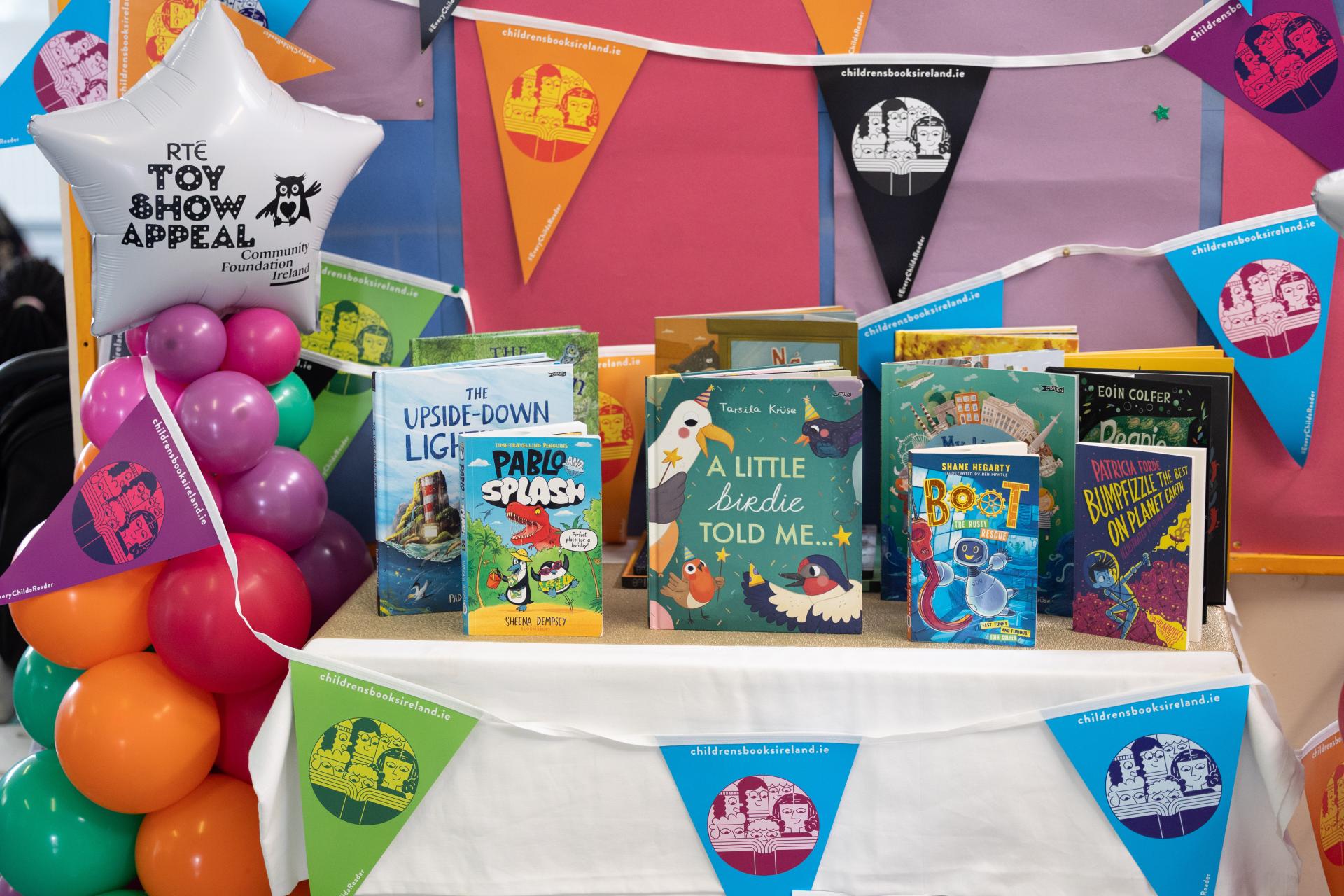 a display of books
